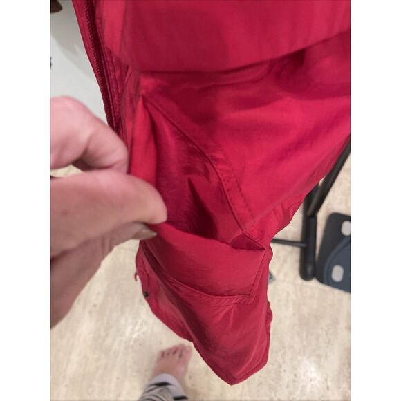 Women's Coat, Forecaster Of Boston size M Quilted Detachable Faux Fur Hood Red - Picture 5 of 7